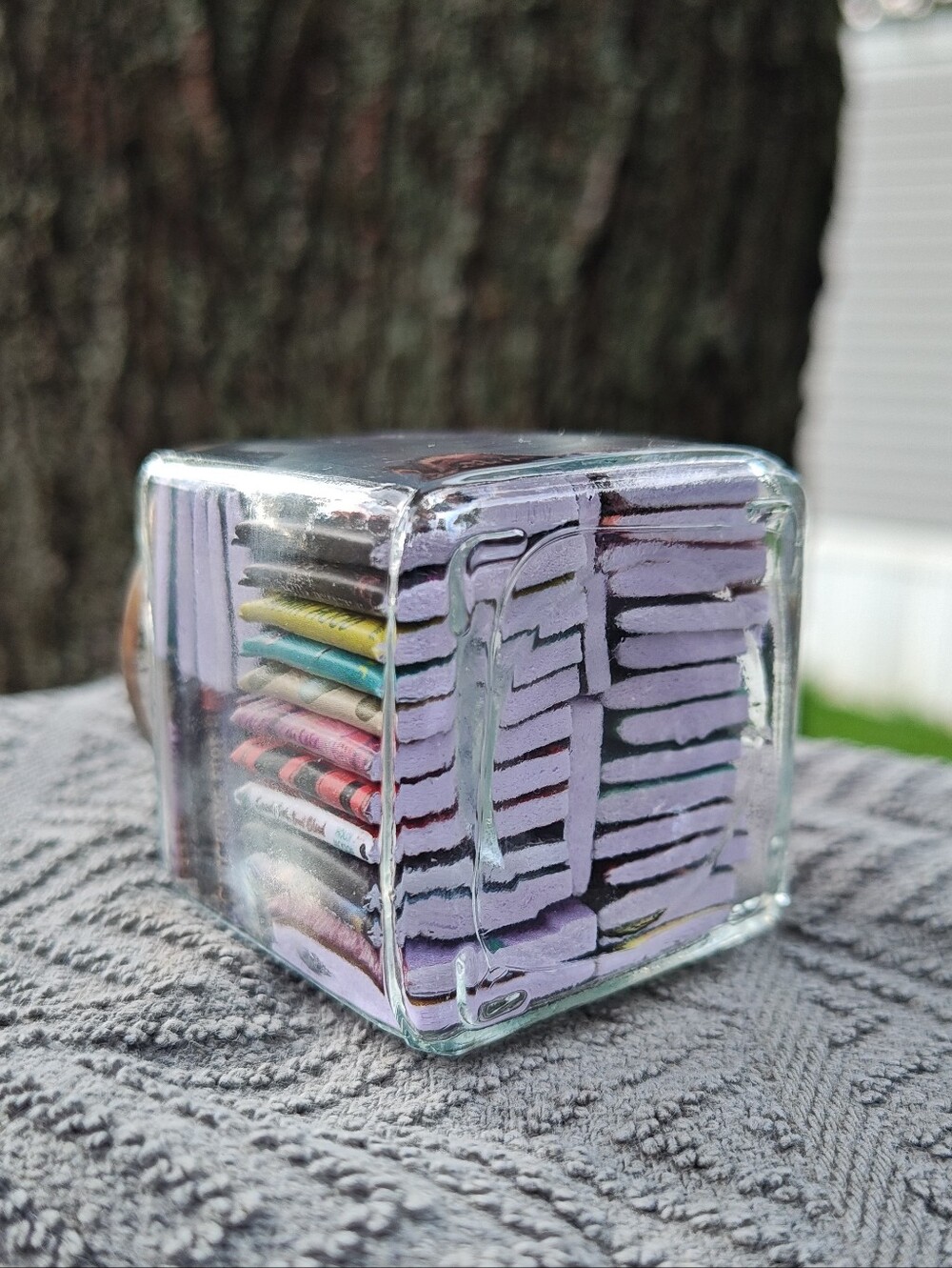 Small Cube Book Jar 45+ Miniature Books, Minis, Whimsical Home Decor - Picture 5 of 5